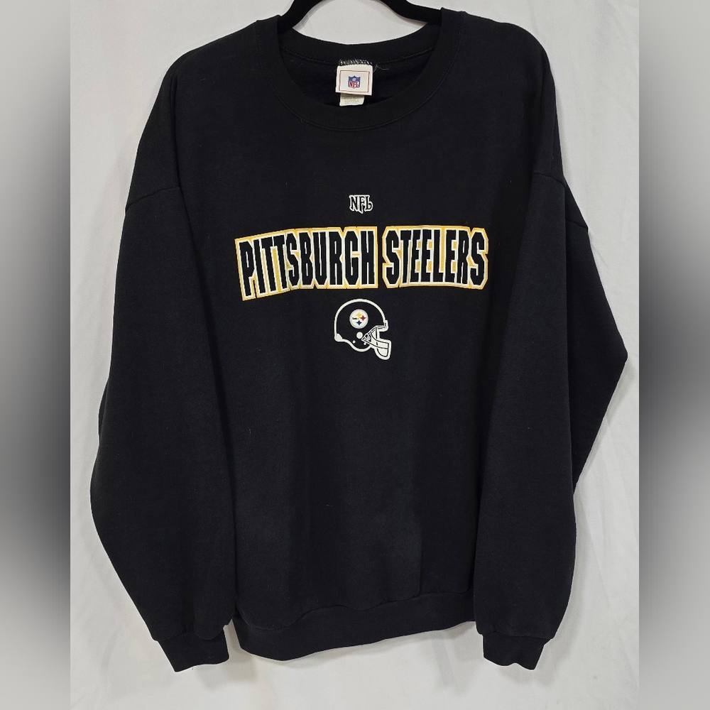 Vintage 90's men XL Pittsburgh Steelers NFL crewneck sweatshirt football‎ sport